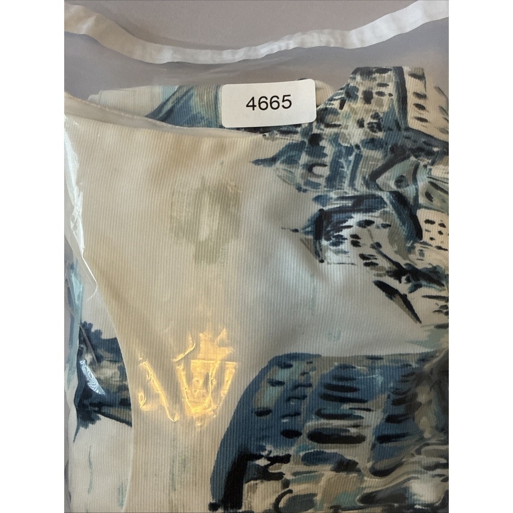 Talbots Painterly Scenic Rome Fit & Flare Dress 2 Pockets Belted  Brunch Artsy - Picture 12 of 12